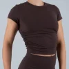 Opule Scrunch Tee - Espresso