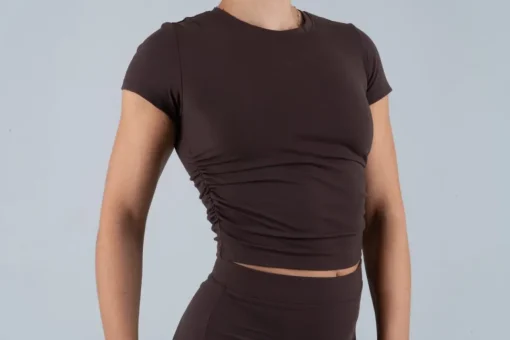 Opule Scrunch Tee - Espresso