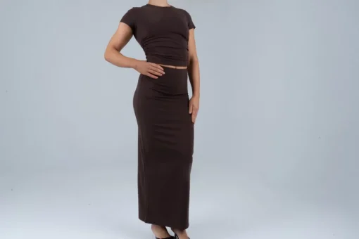 Opule Scrunch Tee - Espresso