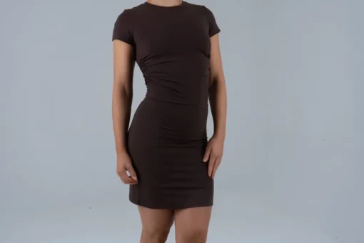 Opule Scrunch Tee - Espresso