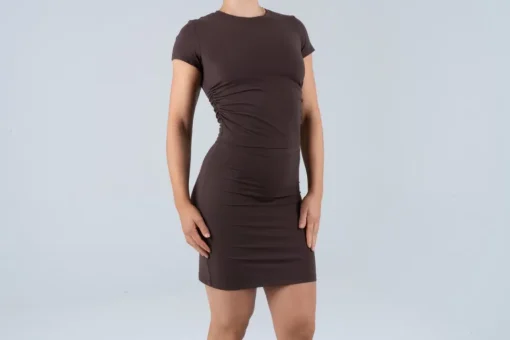 Opule Scrunch Tee - Espresso