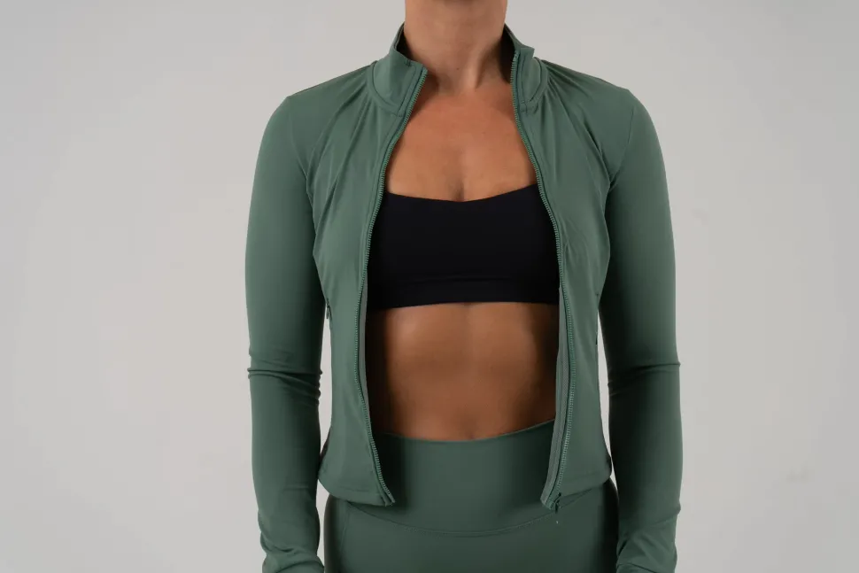 Opule Shape Jacket - Turf Green