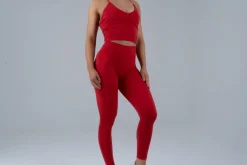 Opule Triangle Shape Top - Cherry Red