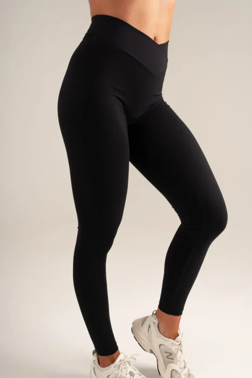 Opule Wrap Tights Black