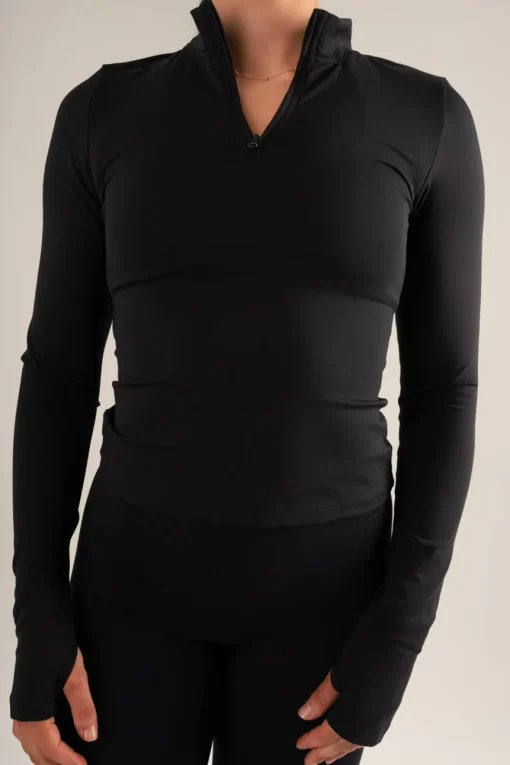 Sculpt Half Zip Black