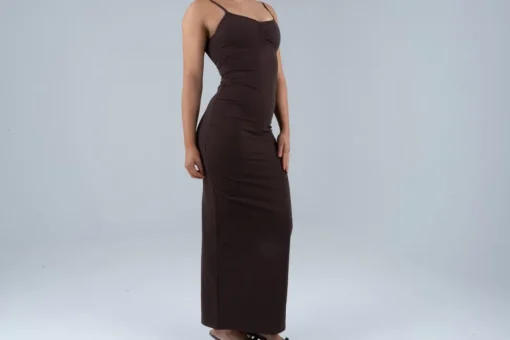 Shape long dress Espresso